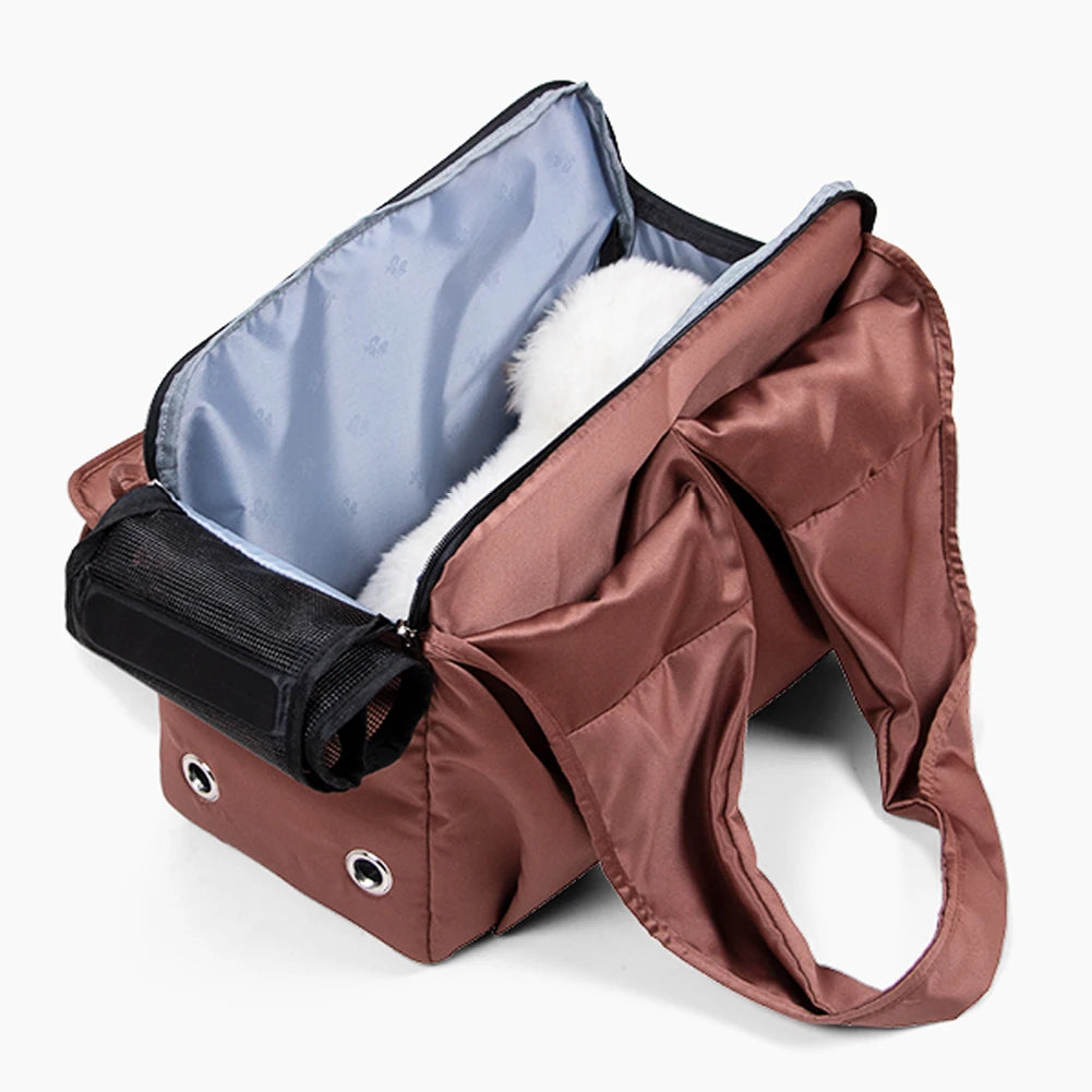 Breathable Cat Carrier Bag Cats Transporter Bag Portable Puppy Shoulder Bags Travel Pet Carrier for Cat Dog Pets Handbag