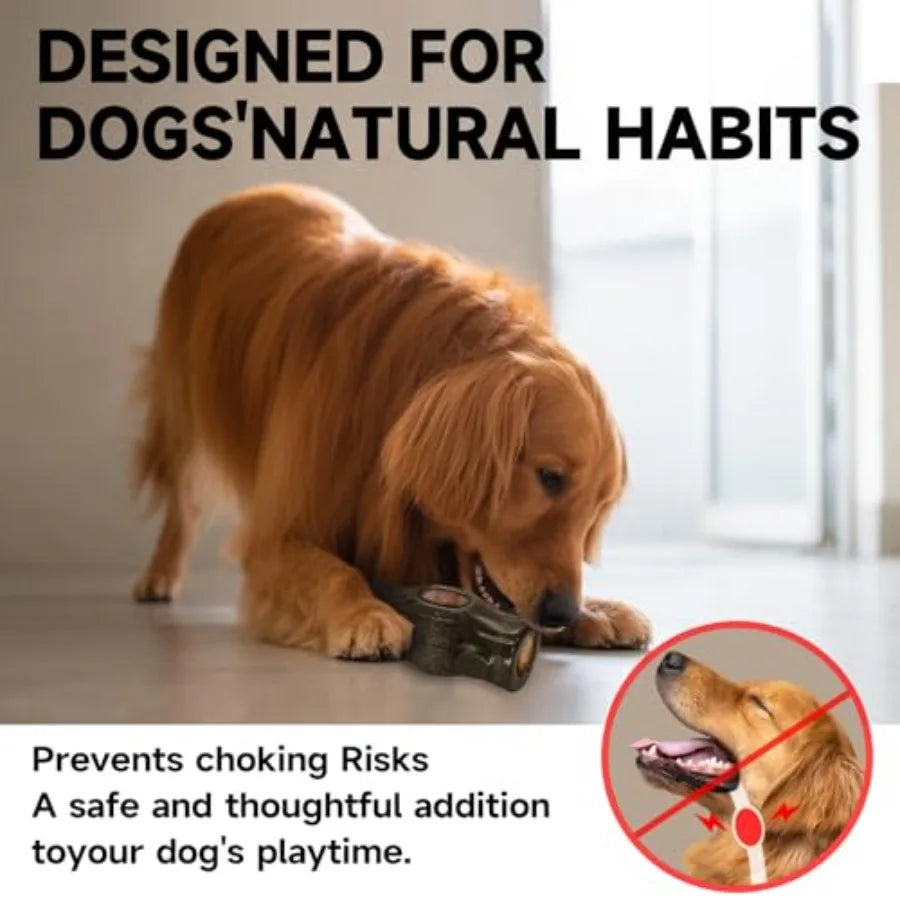 Interactive Dog Chew Toy Interactive Chew Toy Tree Bone Design LongLasting Safe for Dogs Low Mess Dog Toys for Large Dogs 25+ l