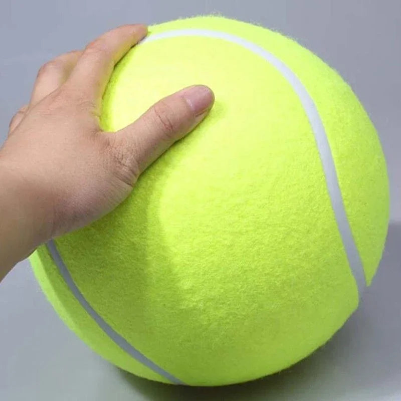9.5'Giant Tennis Ball For Dog Chew Toy Big Inflatable Tennis Ball Pet Dog Interactive Toys Pet Supplies Outdoor Cricket Dog Toy