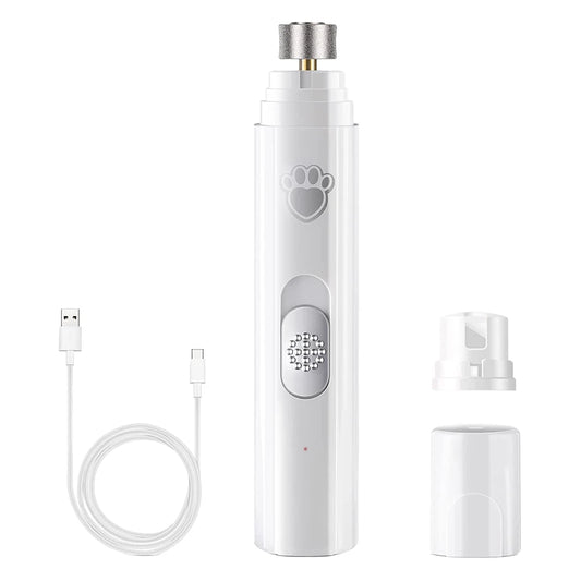 USB Charging Dog Nail Grinders Pet Nail Trimmer Painless Paws Grooming Smoothing Trimmer Tools for Small/Medium/Large Pets