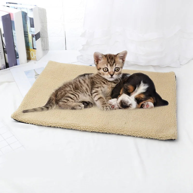 Pet Supplies Self Heating Warm Pet Blanket Pad Winter Warm Heated Pad Mat For Dogs Cat Rug Thermal Pillow
